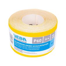VEBA Schuurpapier rol 95MMx25MTR aluminium oxide P60