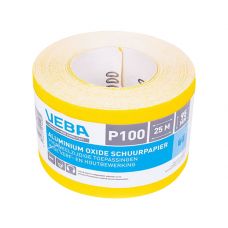 VEBA Schuurpapier rol 95MMx25MTR aluminium oxide P100