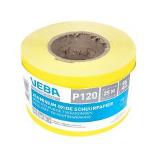 VEBA Schuurpapier rol 95MMx25MTR aluminium oxide P120