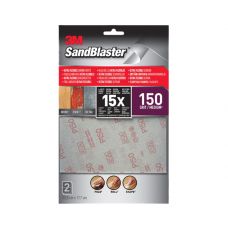 3M Sandblaster ultra flexible schuurvellen 11,4x17x8cm 2stk P150