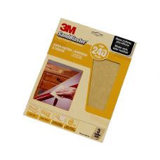 3M Sandblaster schuurvellen geel (verf&laklagen) 23x28cm 3 vellen P240 (69023)