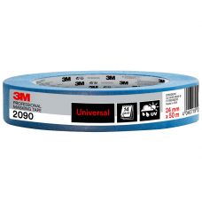 3M Scotch prof. masking tape 2090 blauw verschillende oppervlakken 25mmx50mtr