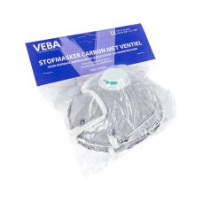 VEBA mondkapjes/stofmaskers FFP2 tegen geur + ventiel 2 stuks