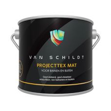 Van Schildt Projecttex mat muurverf wit 2,5 liter