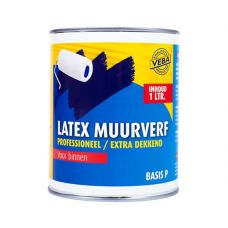 Mondial Latex muurverf extra dekkend mix wit (was basis p) 1ltr