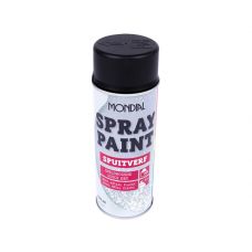 Mondial Spray paint RAL 9005 zijdeglans zwart 400ml