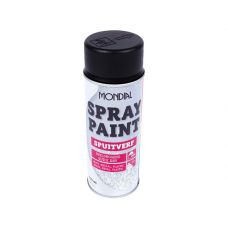 Mondial Spray paint RAL 9005 mat zwart 400ml