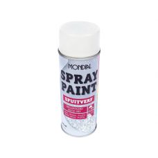 Mondial Spray paint RAL 9010 zijdeglans wit 400ml