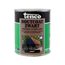 Tenco Houtcoat zwart waterbasis zijdeglans 1 liter