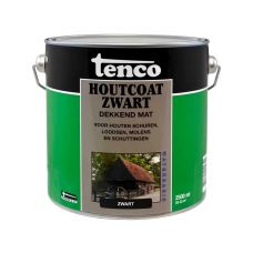 Tenco Houtcoat zwart waterbasis mat 2,5 liter