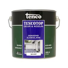 Tenco Tencotop deur & kozijn dekkend zijdeglans 9010 wit 2,5ltr