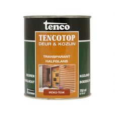 Tenco Tencotop deur & kozijn transparant halfglans 202 iroko teak 750ml