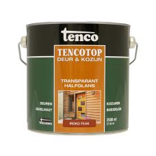 Tenco Tencotop deur & kozijn transparant halfglans 202 iroko teak 2,5ltr
