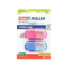 Tesa Mini correction roller 2 x roze + blauw