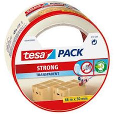 Tesa Tesapack® extra strong 66m x 50 mm transparant