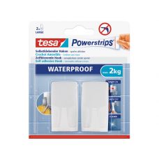 Tesa Powerstrips® waterproof scheermeshouder wit