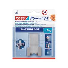 Tesa Powerstrips® waterproof scheermeshouder rvs