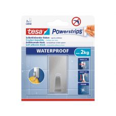 Tesa Powerstrips® waterproof haak rvs rechthoekig large