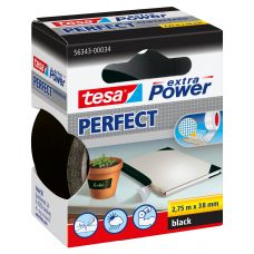 Tesa Extra power® perfect 2.75m x 38 mm zwart