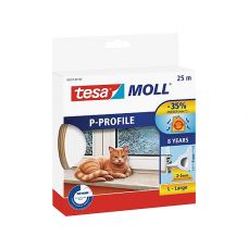 Tesa Tesamoll® classic p profiel 8jr 25m wit
