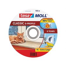 Tesa Tesamoll® classic d profiel 8jr 100m wit
