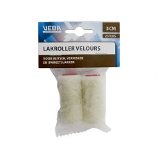 VEBA Verfrol velours 5CM per 2 stuks in ophangverpakking