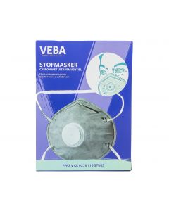 VEBA Mondkapjes / stofmaskers FFP2 tegen geur +ventiel 10 stuks