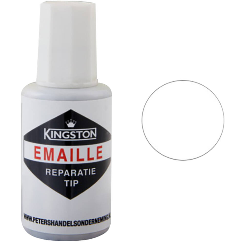 Kingston Emaille Tip Zwart Ral 9005 20 ml