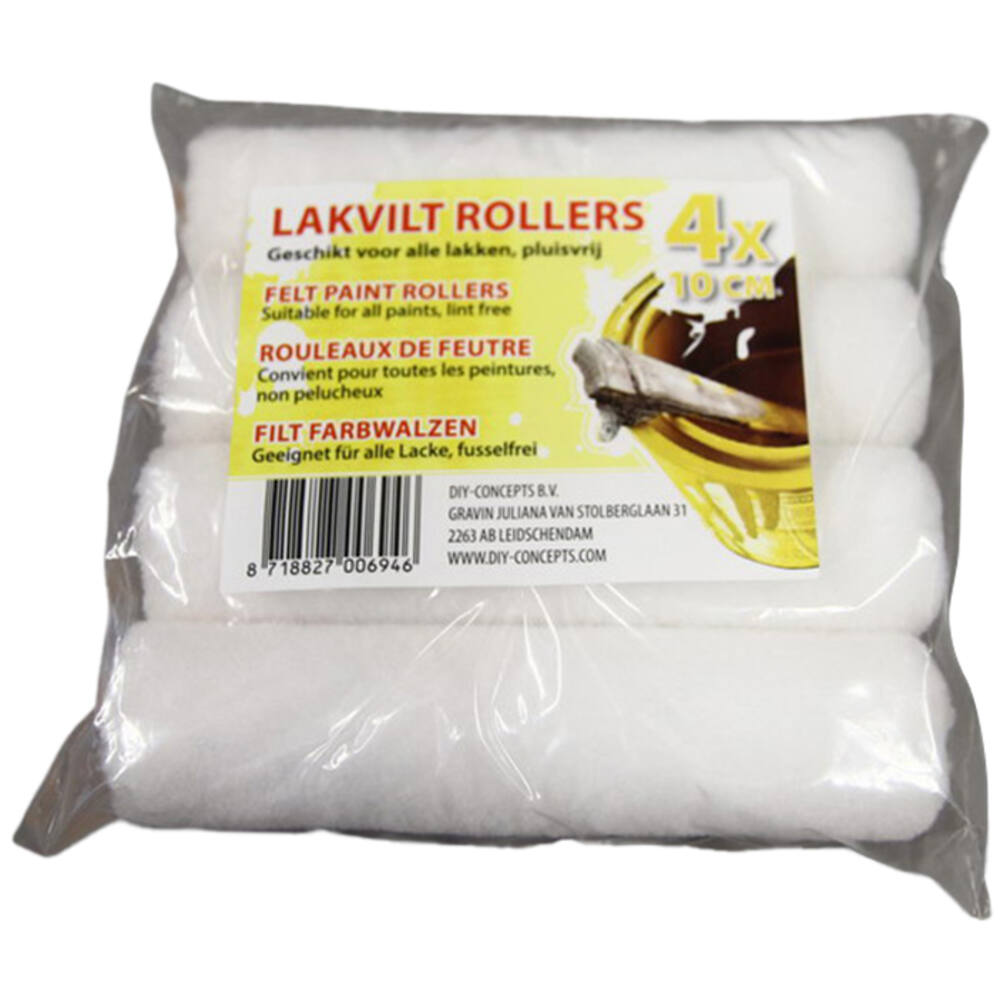 VEBA Verfroller Lakvilt 10 cm Verpakt per 4 st