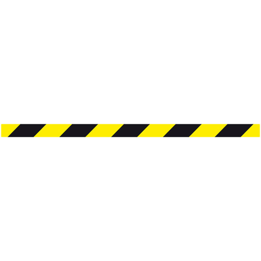 Waarschuwingstape geel/zwrt 48mmx26
