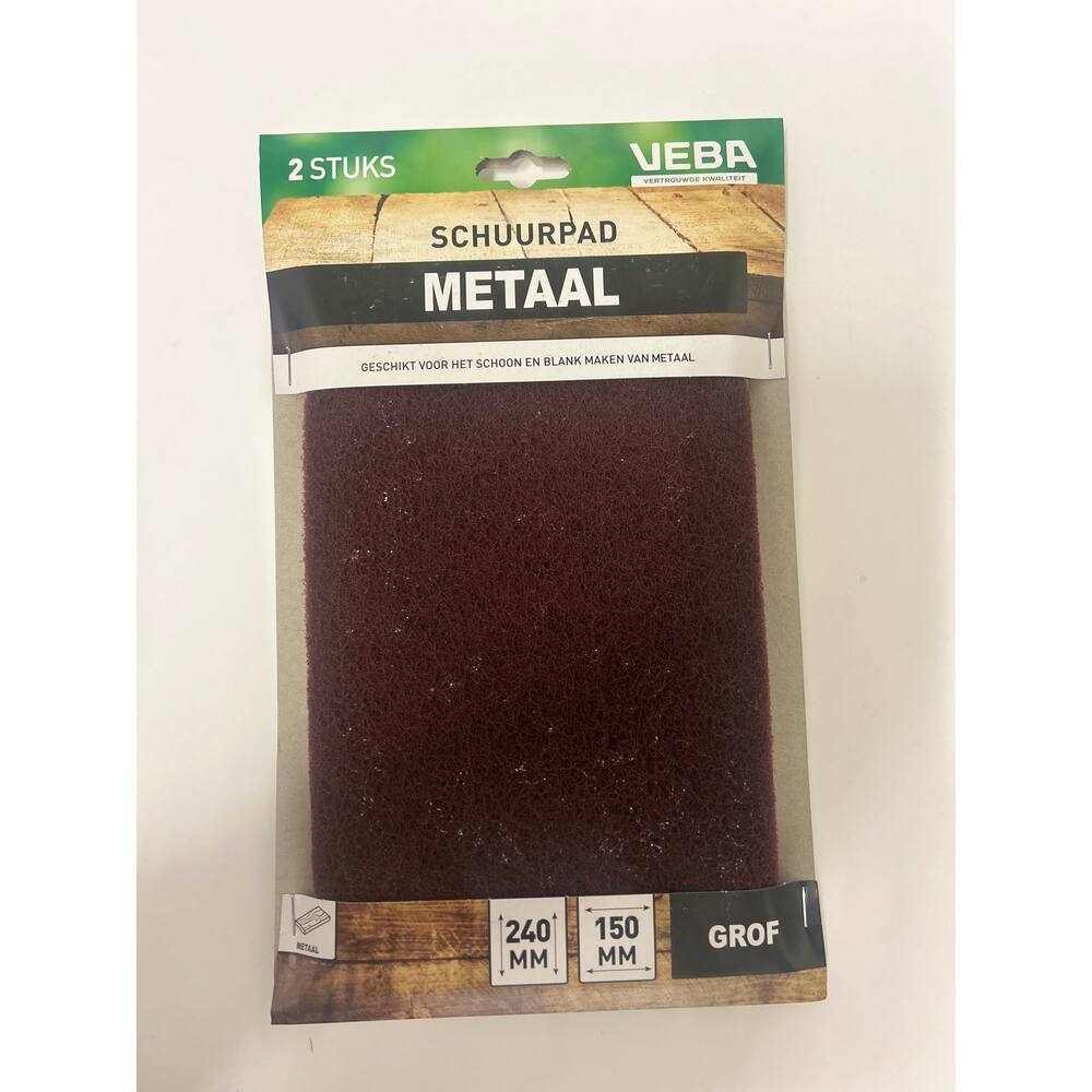 VEBA Schuurpad Metaal Grof (Groen) 150x240 mm 2 st