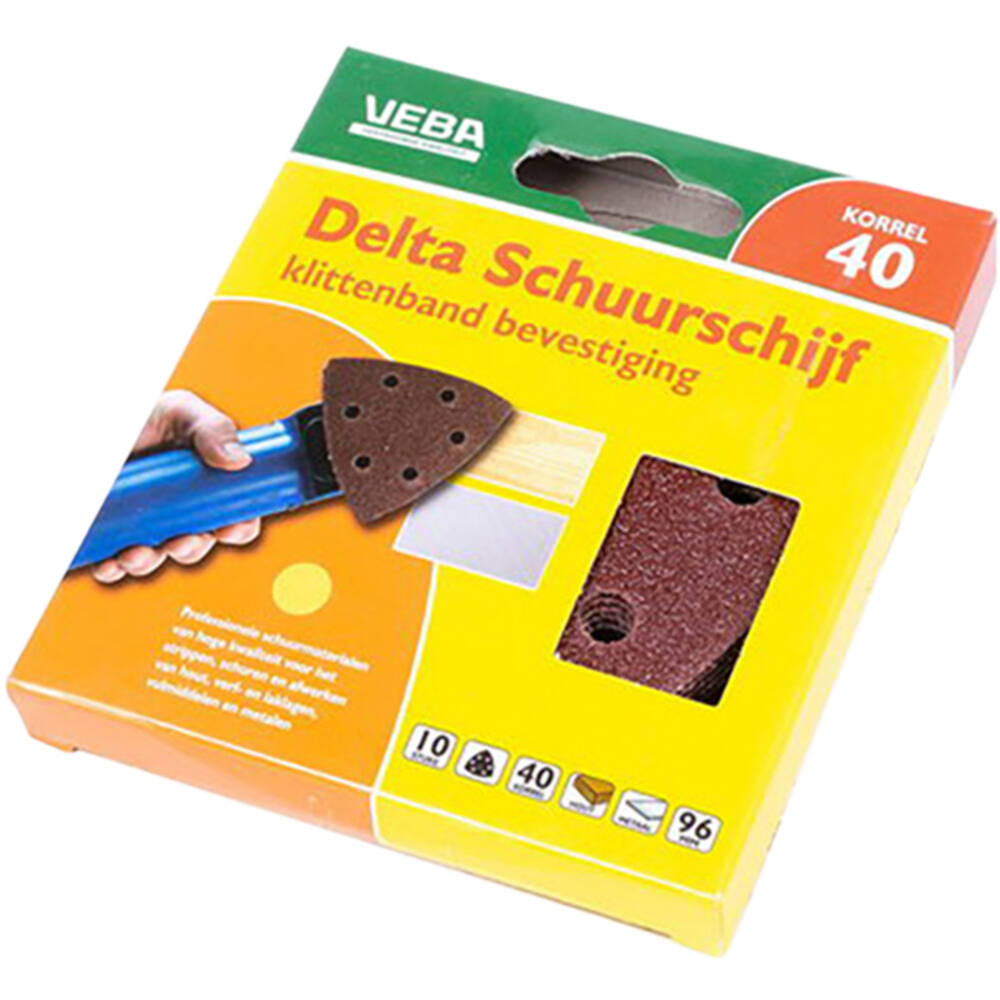VEBA Klittenband Schuurpapier Delta 96 mm 10 st P40