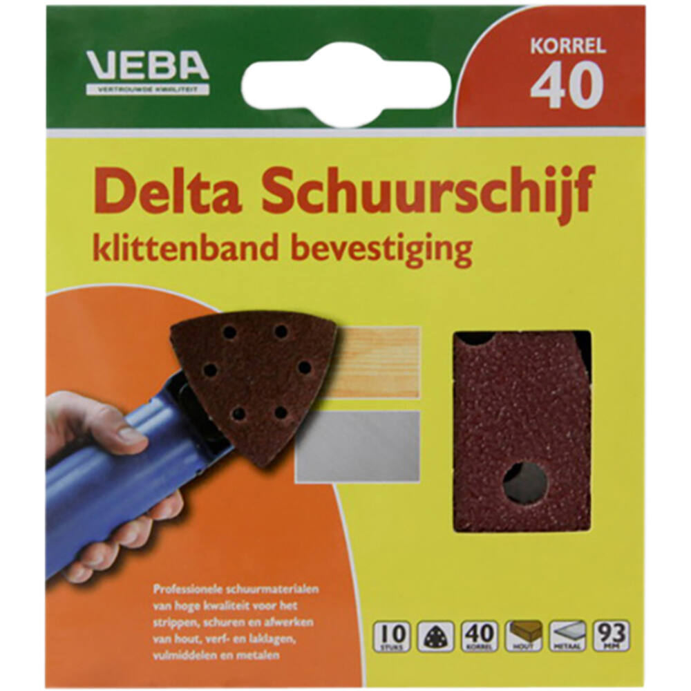 VEBA Klittenband Schuurpapier Delta 96 mm 10 st P40