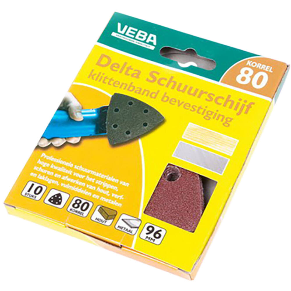 VEBA Klittenband Schuurpapier Delta 96 mm 10 st P80