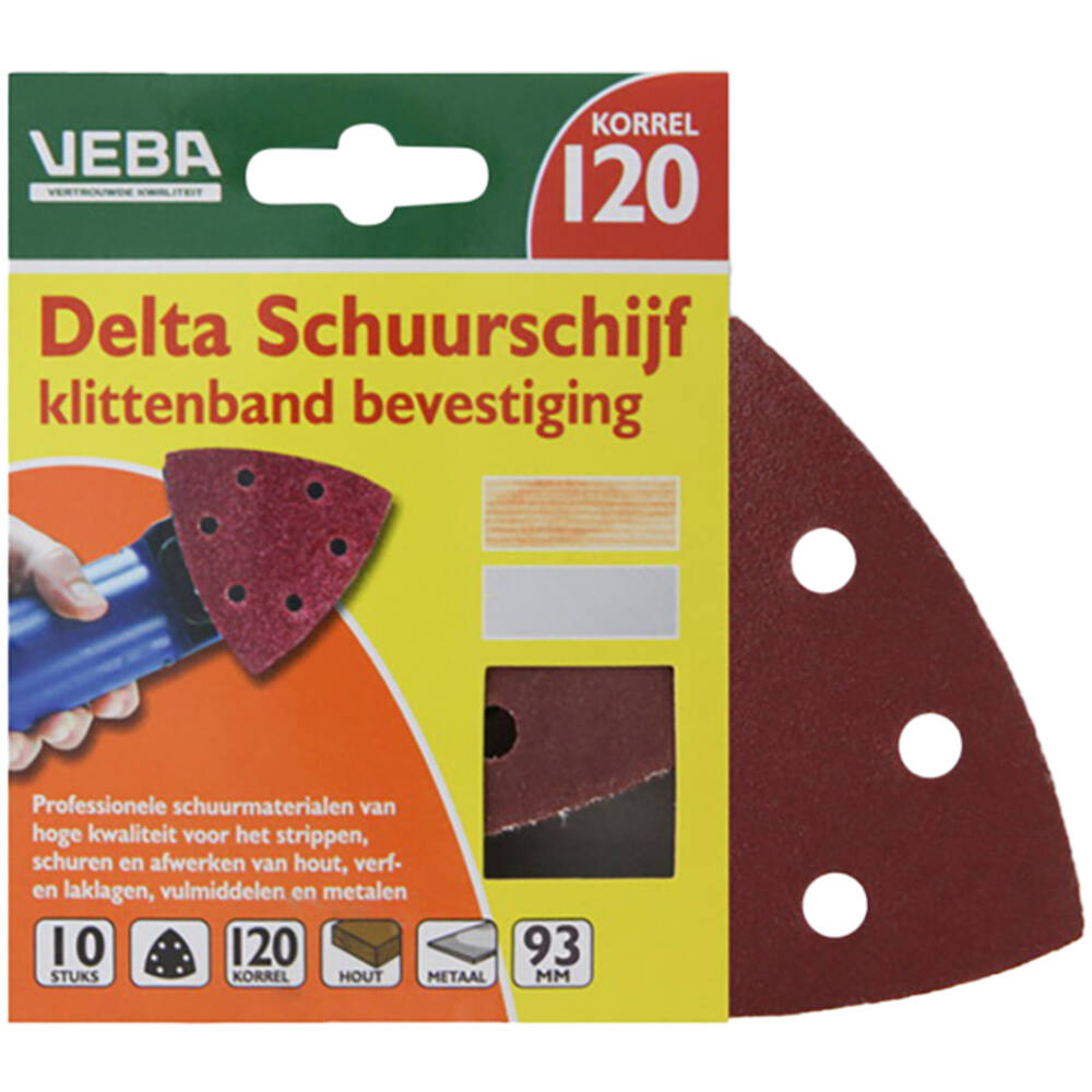 VEBA Klittenband Schuurpapier Delta 96 mm 10 st P120