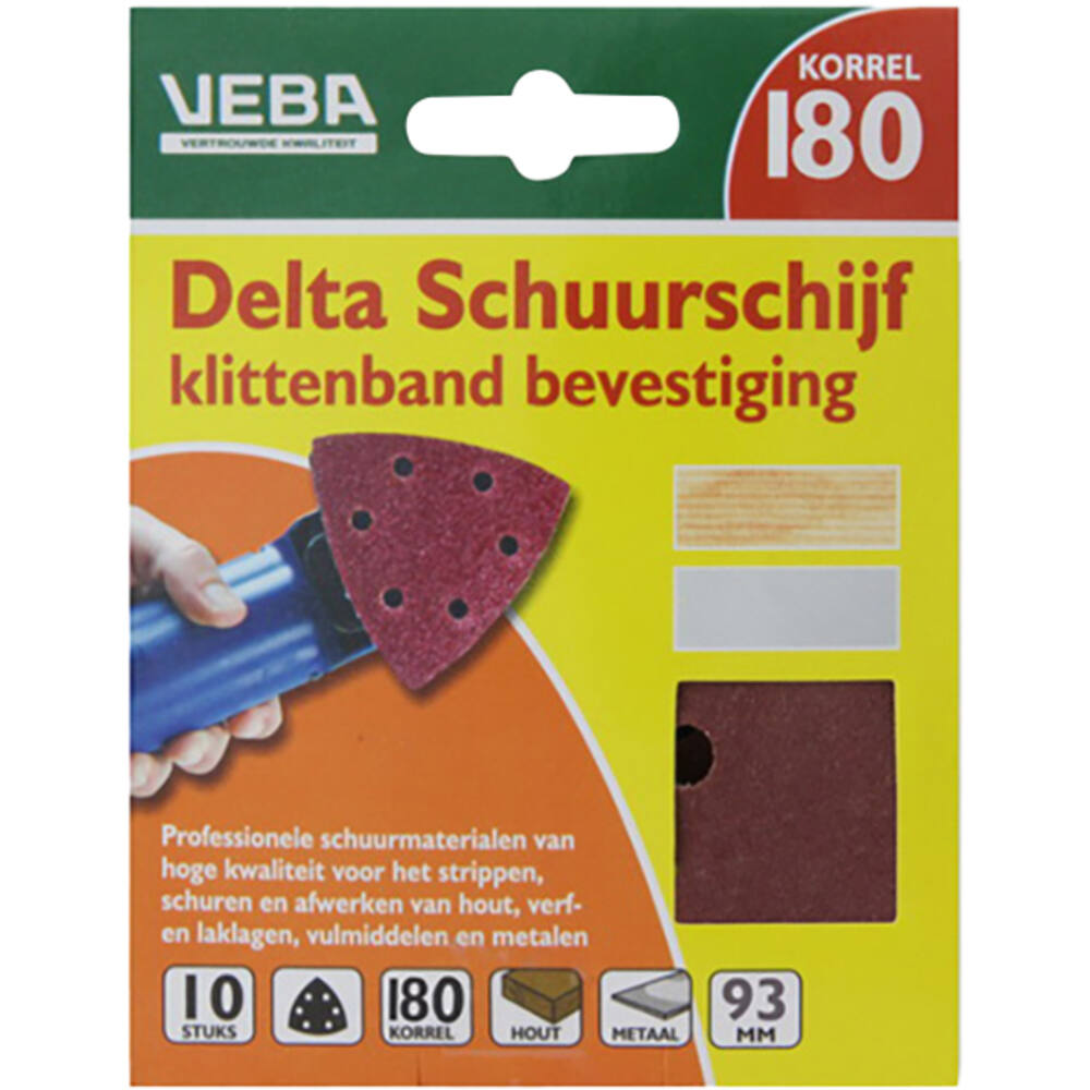 VEBA Klittenband Schuurpapier Delta 96 mm 10 st P180