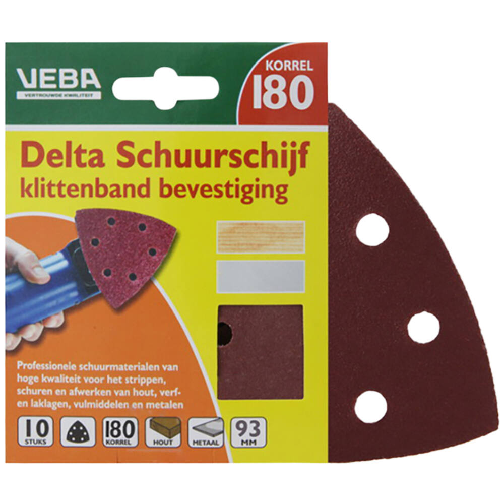 VEBA Klittenband Schuurpapier Delta 96 mm 10 st P180