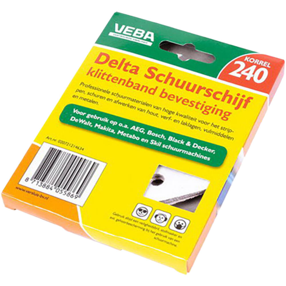 VEBA Klittenband Schuurpapier Delta 96 mm 10 st P240