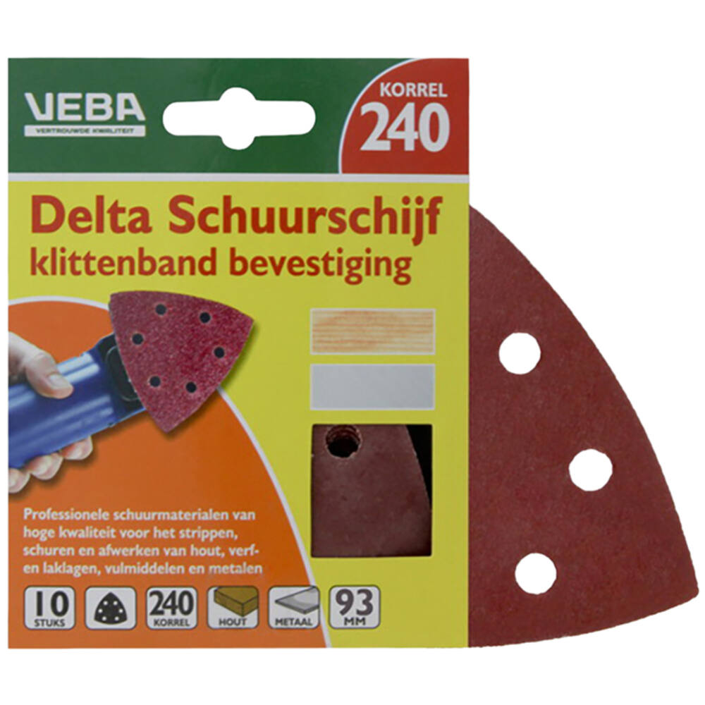 VEBA Klittenband Schuurpapier Delta 96 mm 10 st P240