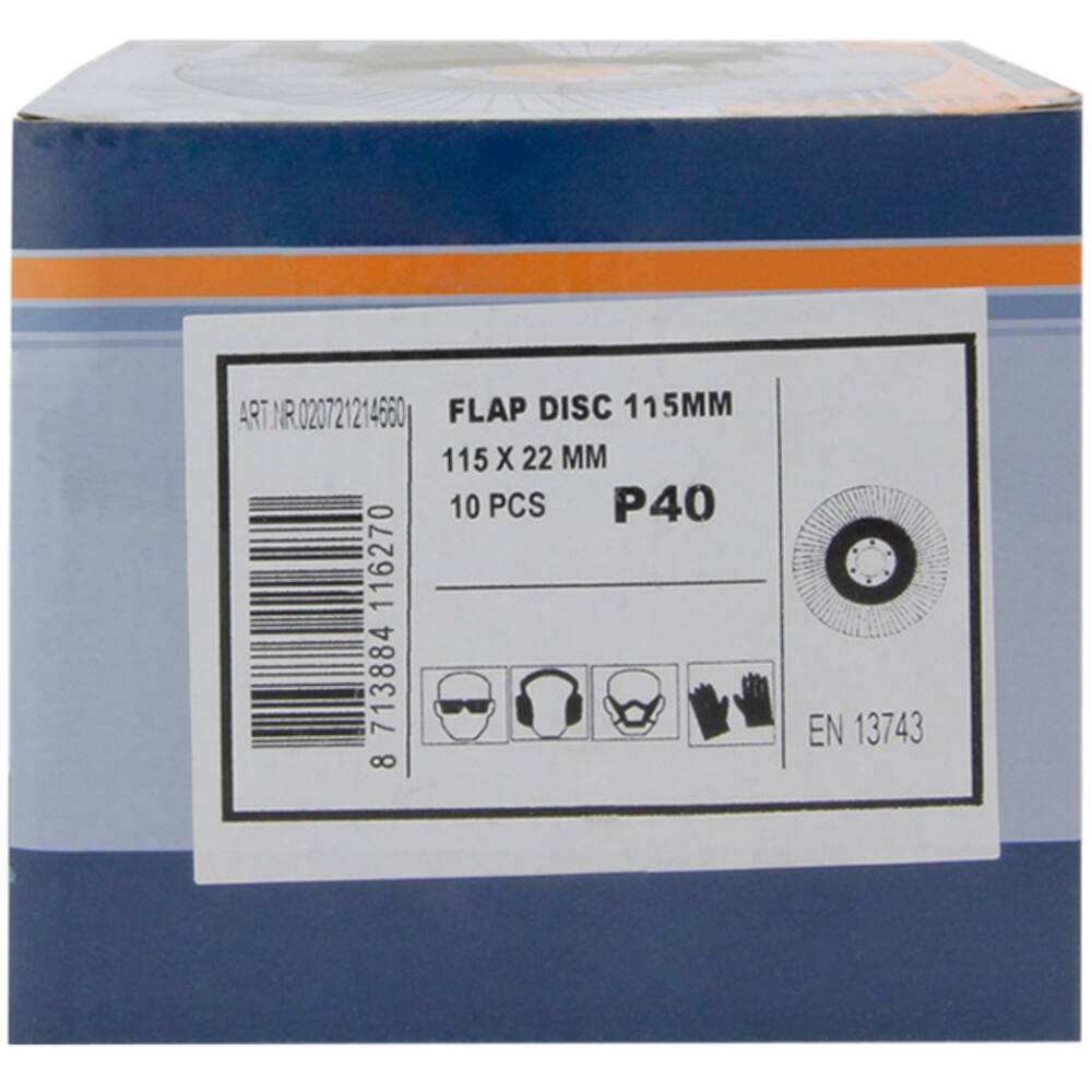 VEBA Lamellenschijf 115 mm 10 st P40