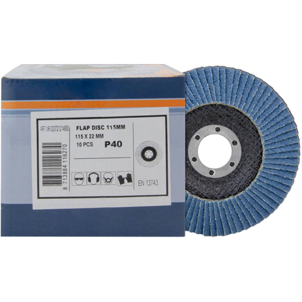 VEBA Lamellenschijf 115 mm 10 st P40