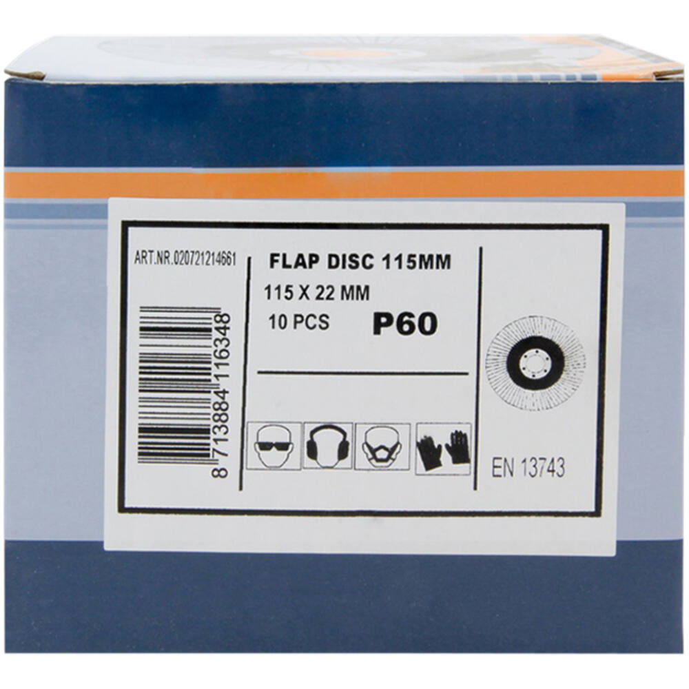 VEBA Lamellenschijf 115 mm 10 st P60