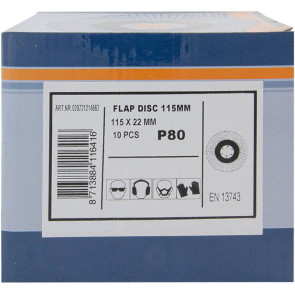 VEBA Lamellenschijf 115 mm 10 st P80