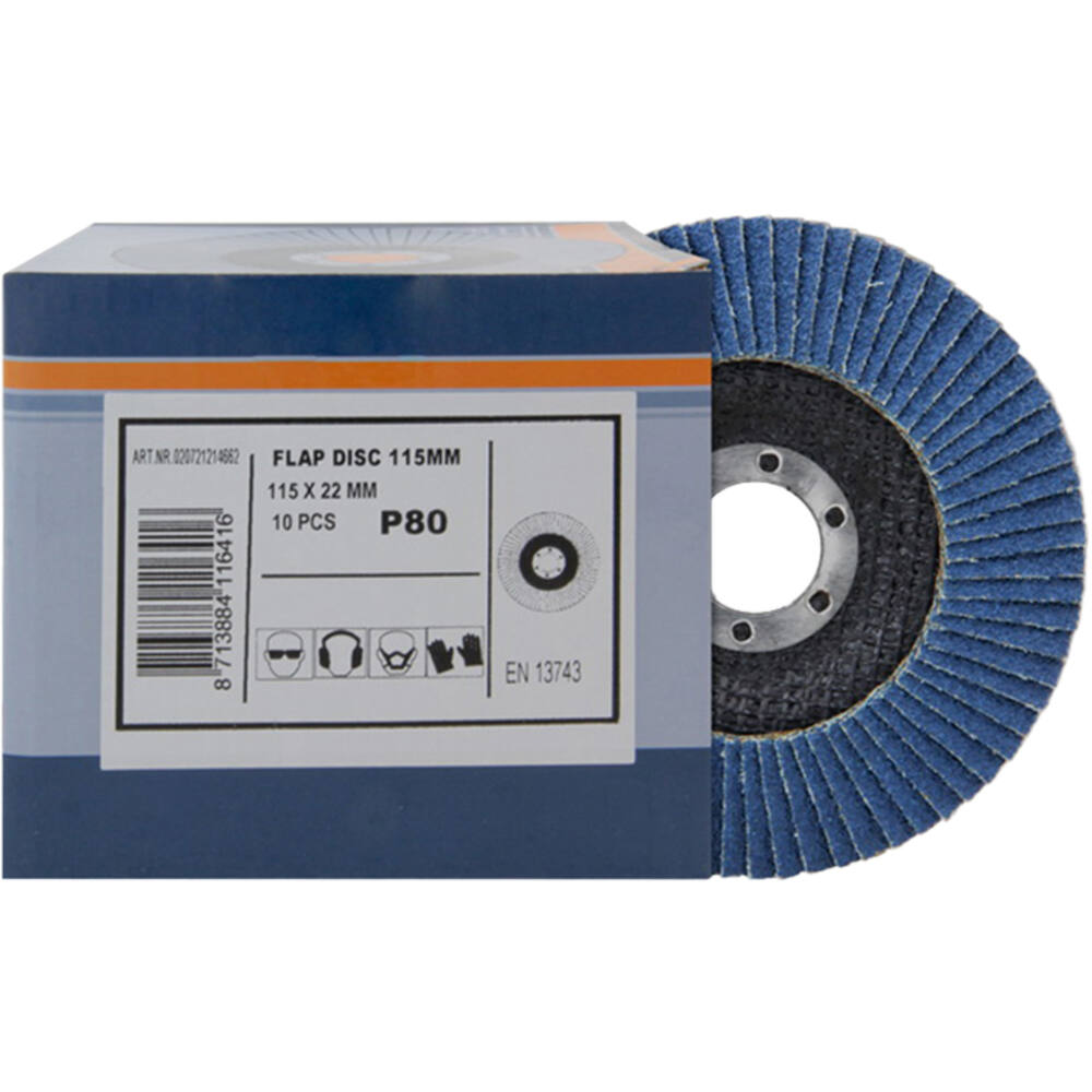 VEBA Lamellenschijf 115 mm 10 st P80