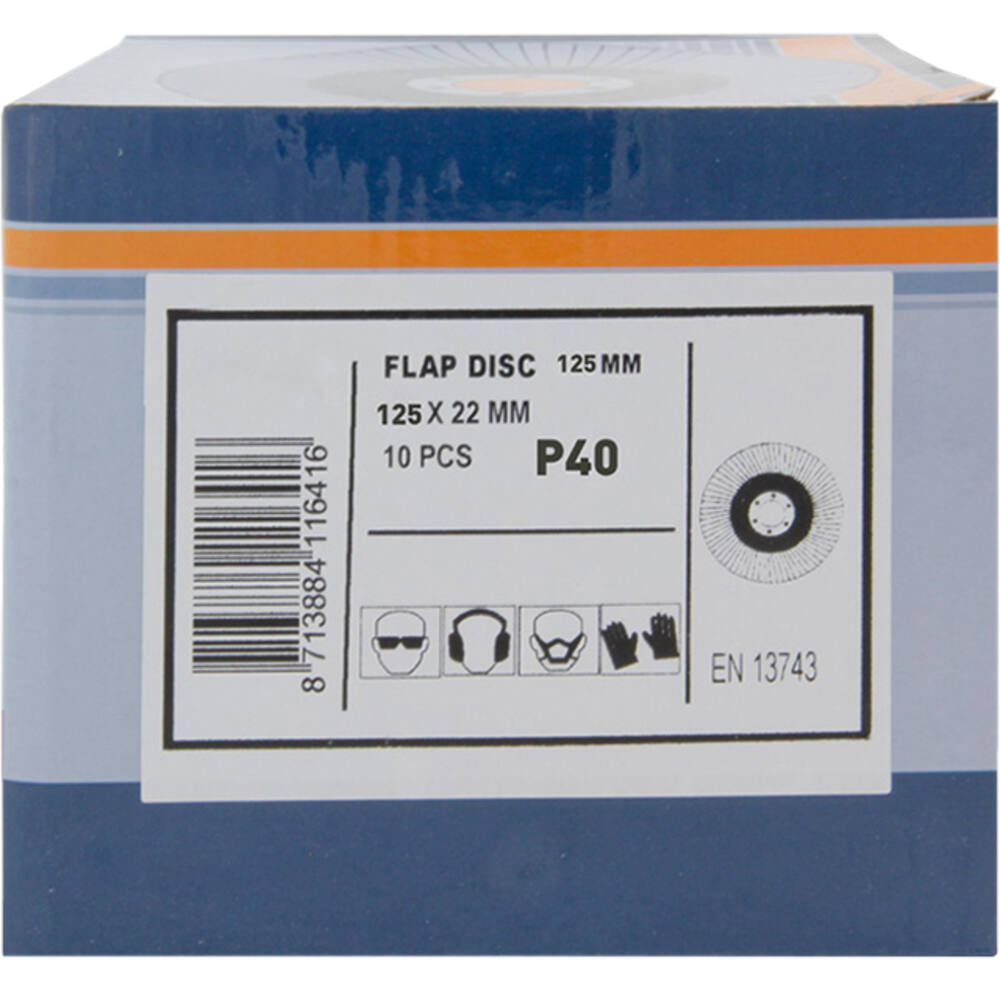 VEBA Lamellenschijf 125 mm 10 st P40