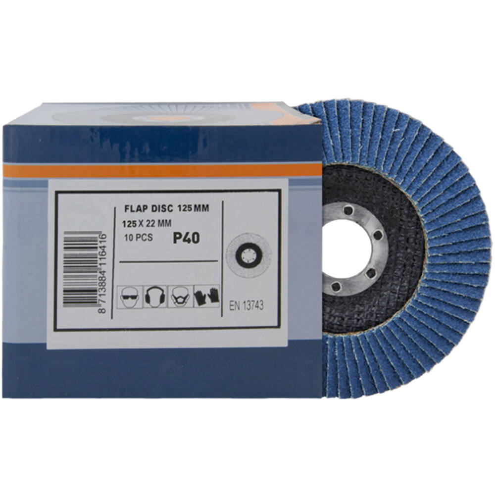 VEBA Lamellenschijf 125 mm 10 st P40