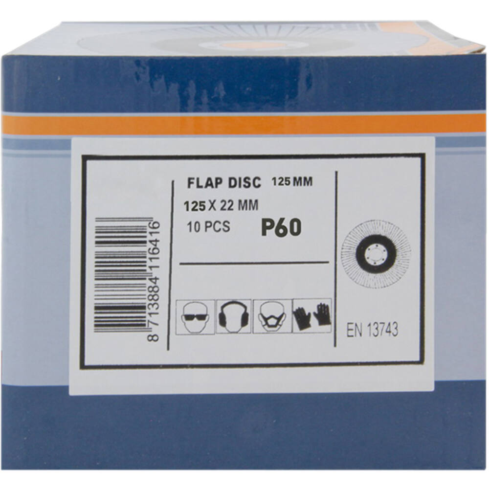 VEBA Lamellenschijf 125 mm 10 st P60