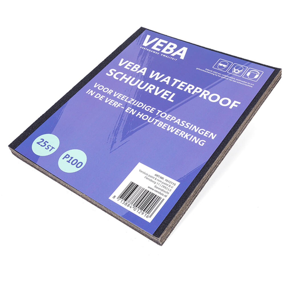 Veba waterproof schuurvel 25st P100