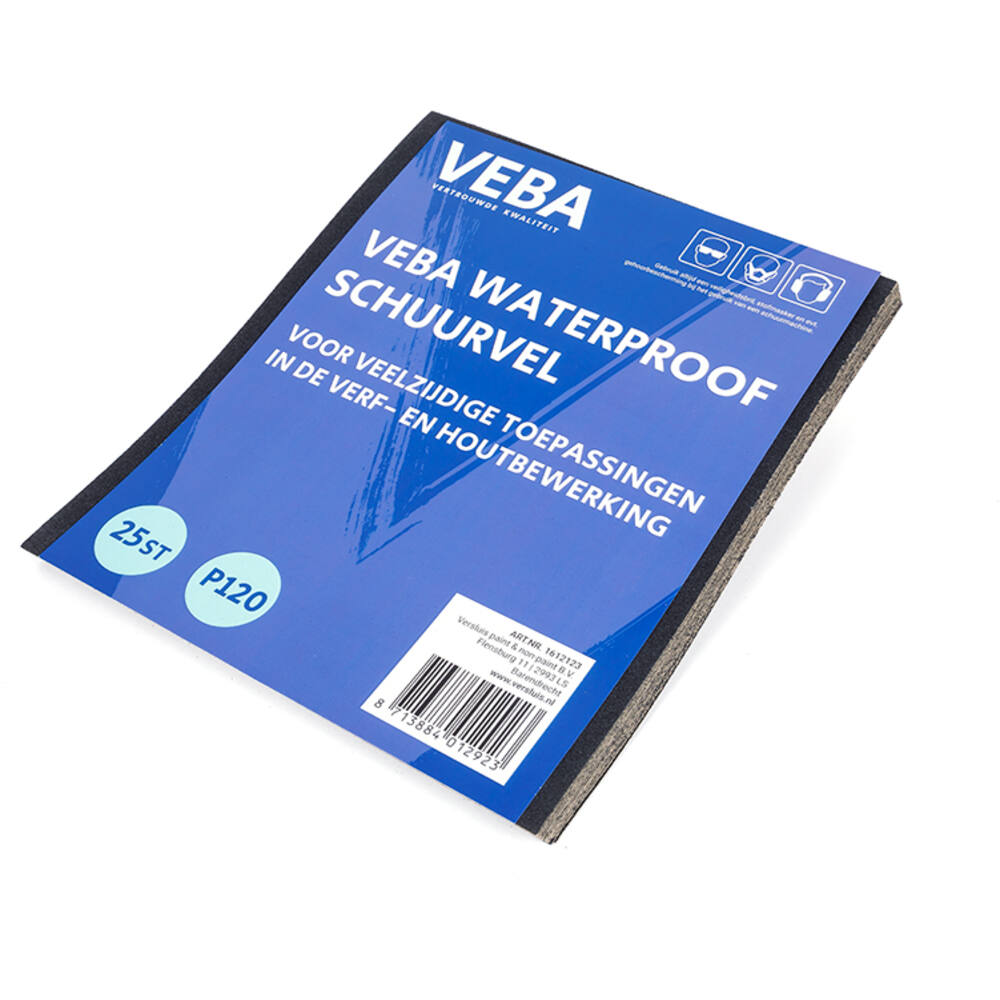 VEBA Schuurpapier Vellen 23 x 28cm Waterproof 25 st P120