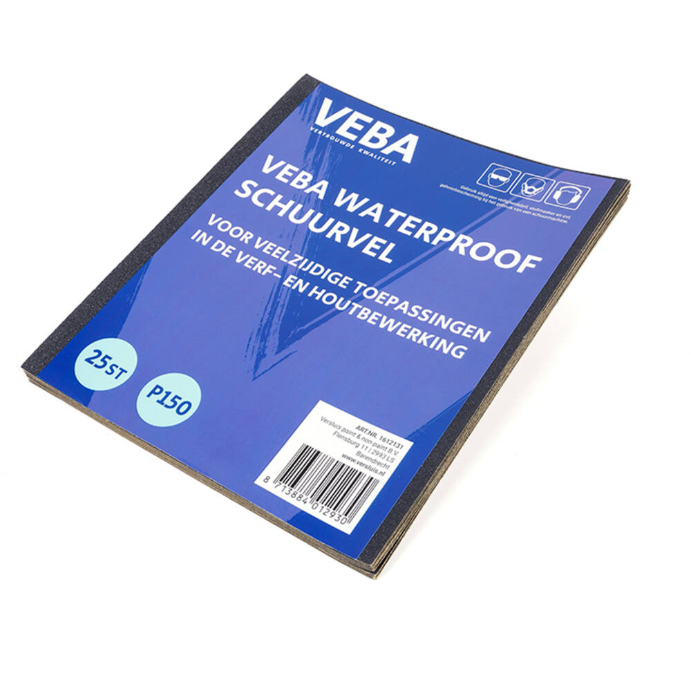 VEBA Schuurpapier Vellen 23 x 28cm Waterproof 25 st P150
